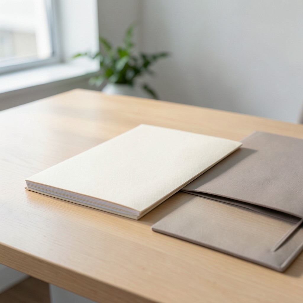 Quarterly retention briefing packet with soft natural light on a desk